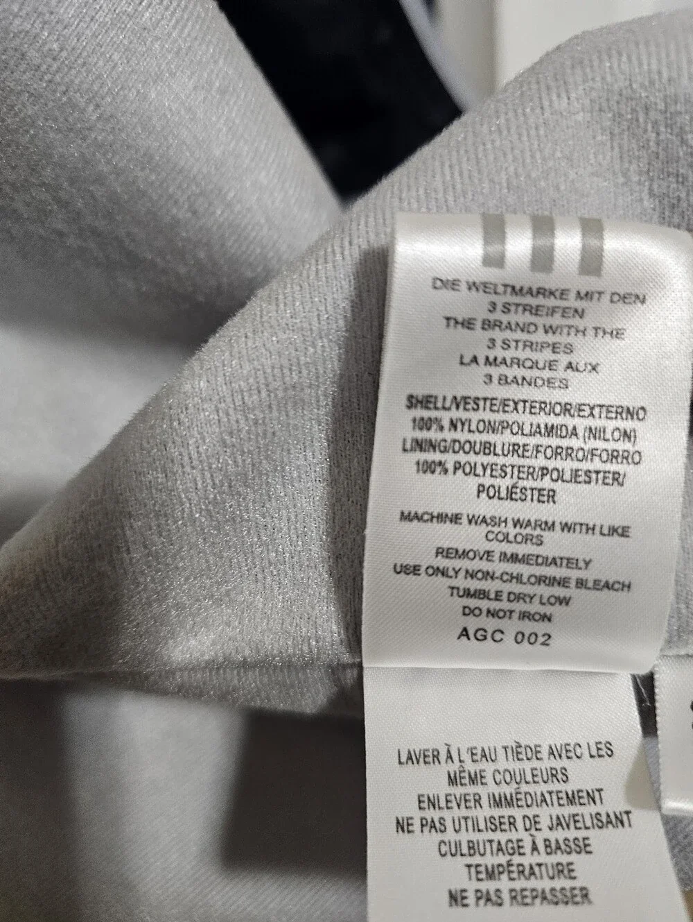 Adidas Vintage Mens Small Grey Silver Full Zip Track Jacket Sport Windbreaker S